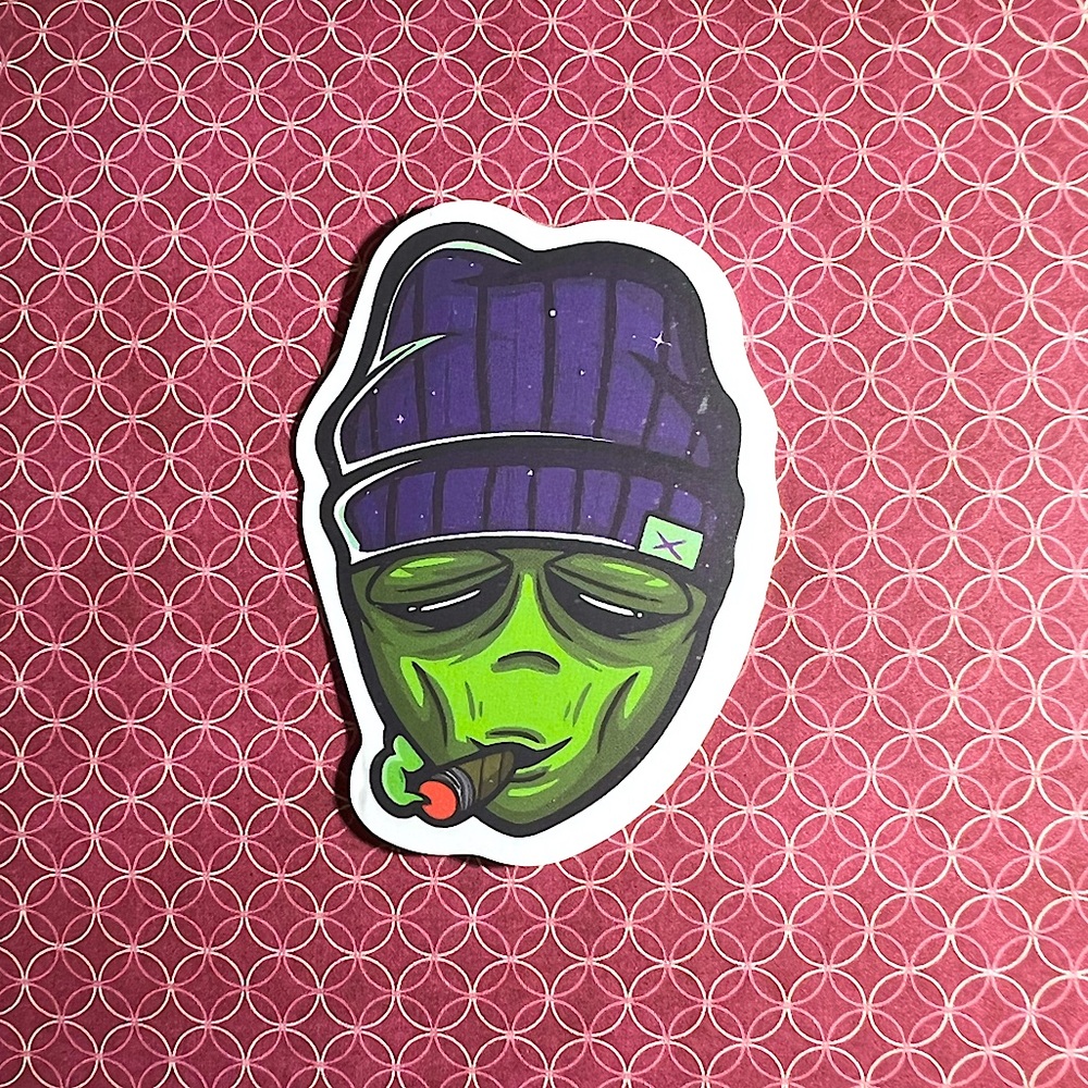 My Brother Alien ET EBE Traveler Star Person Space People Single Decor Sticker